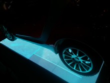 LED floor video screen for car show